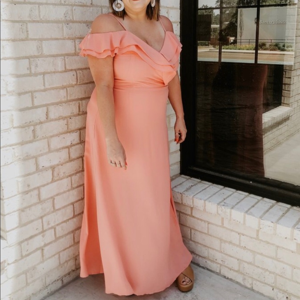 Peach Semi-Formal Dress